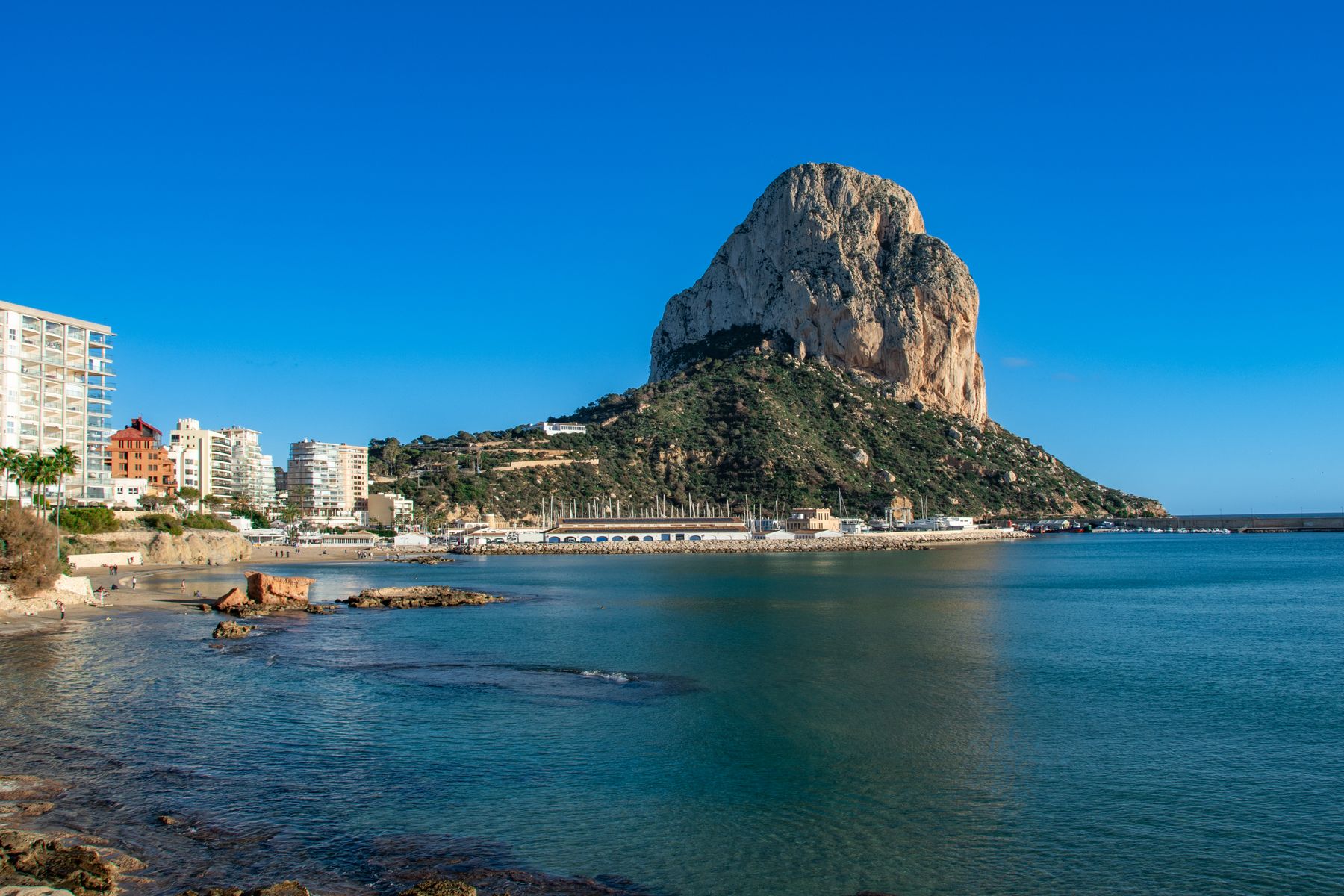 The Peñón de Ifach and the bay of Calpe